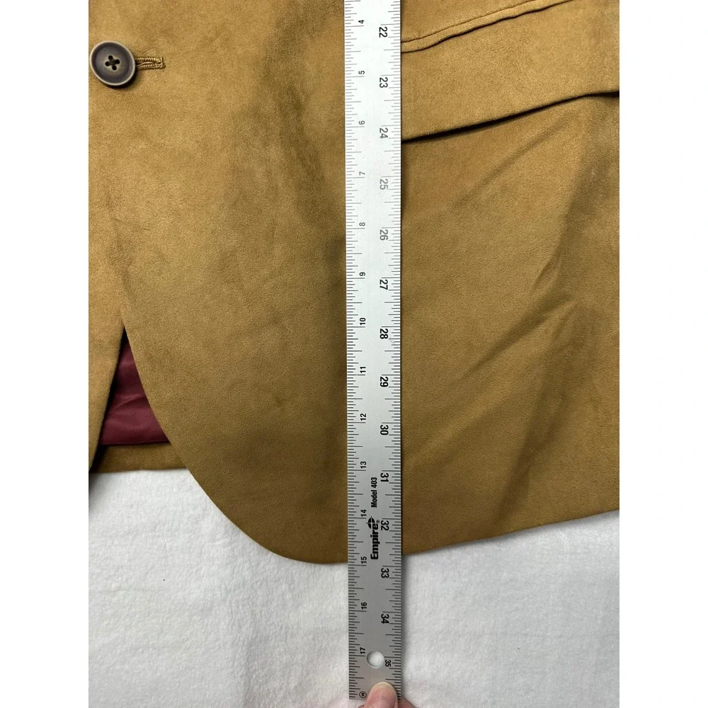 Nautica Men's Brown Faux Suede Sport Coat Blazer Jacket Size 44L‎